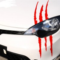 Wholesale decoration custom vinyl decal reflective scratch stripe claw car sticker